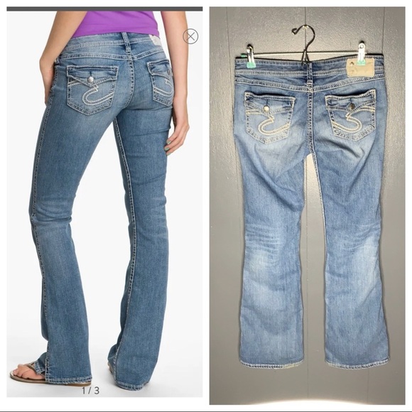 SILVER JEANS Twisted' Bootcut Jeans - Picture 1 of 9